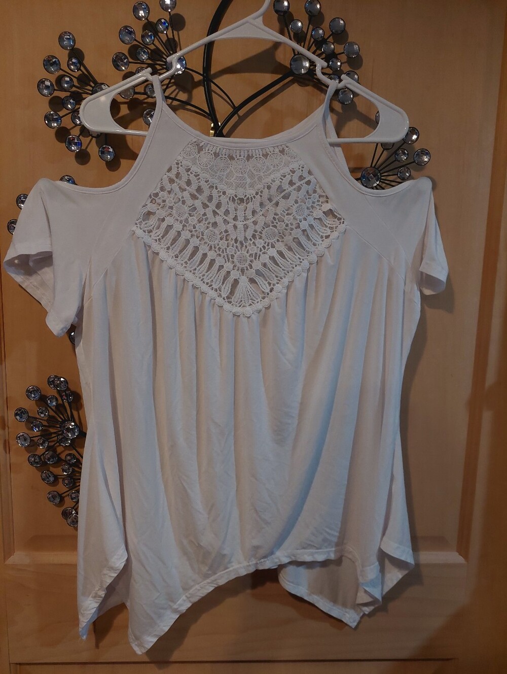 lacy white tank/tshirt